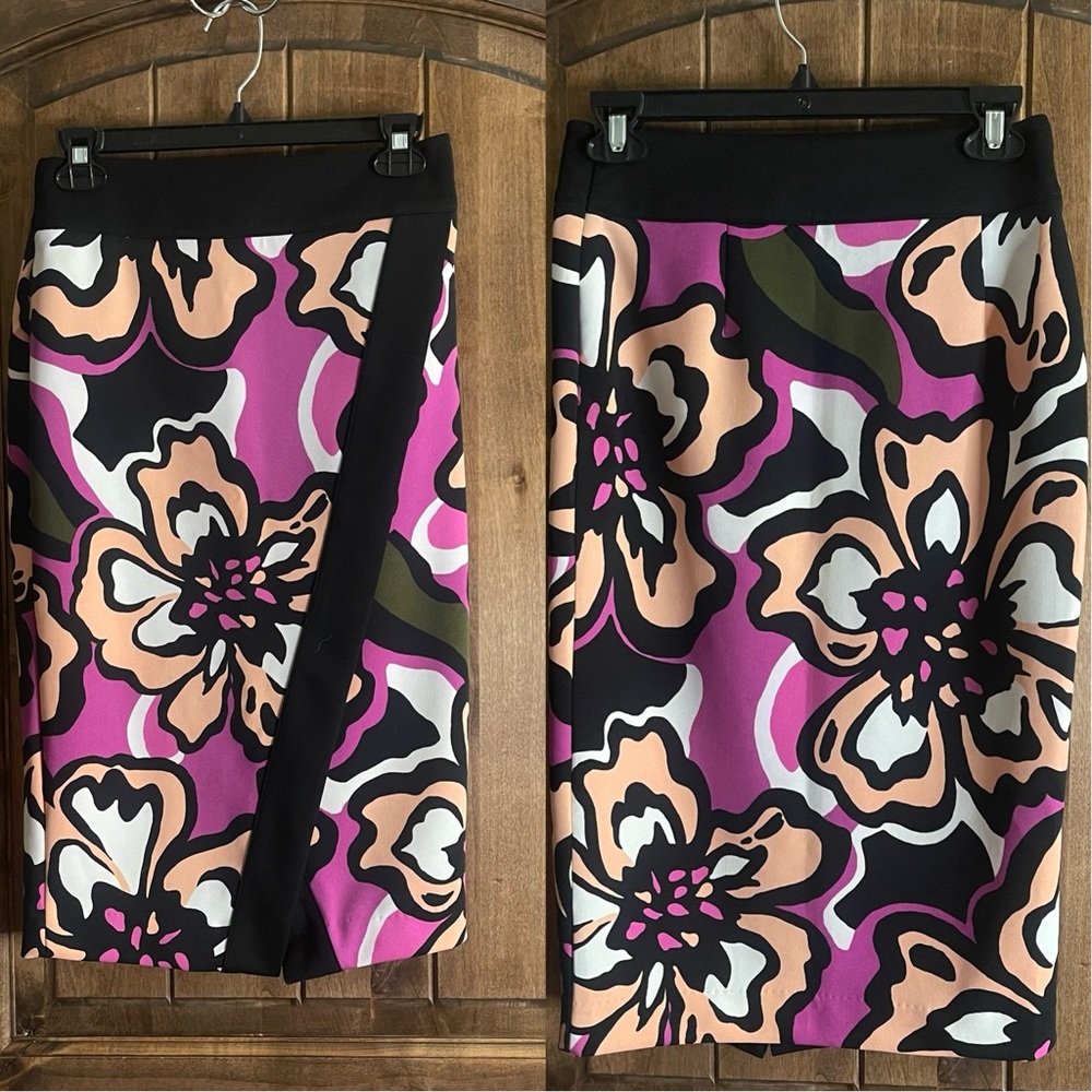 Bold Flower Pencil Skirt Size 4
